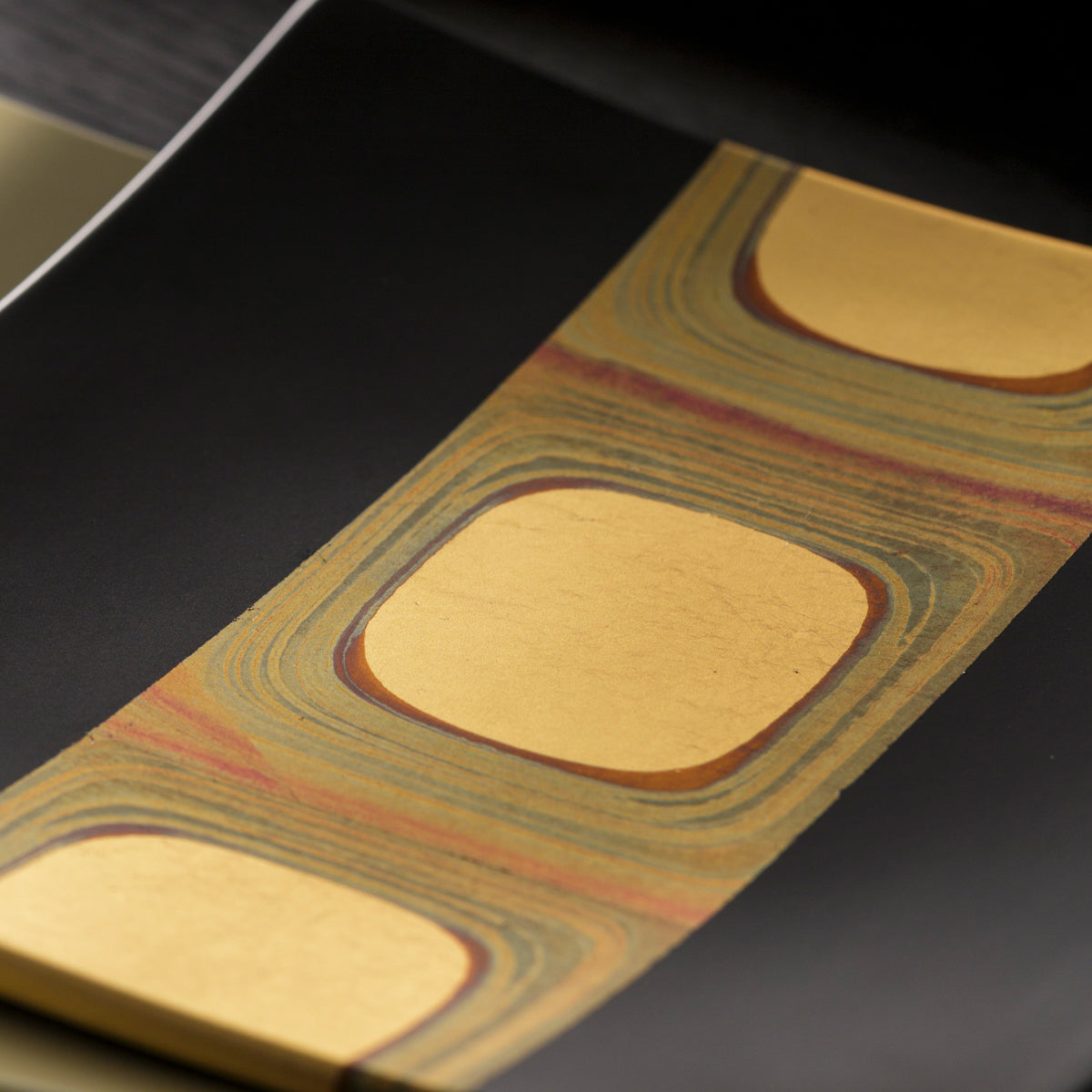 Kodaibaku Square Plate (Black S) Set of 2