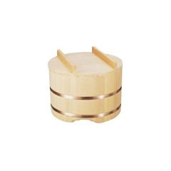 Miyanurushi Craft DOH05027 Notice Lid Hitsu, 10.6 inches (27 cm), For 1 Shou, Sawara Wood, Japan