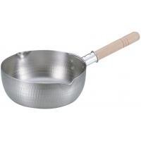 Endo Shoji AYK05020 Acao Aluminum Don Snow Flat Pot (Both Encases) 7.9 inches (20 cm), Aluminum Alloy, Handle (Natural Wood), Japan