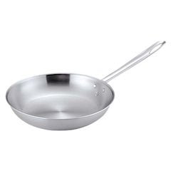 Endoshoji TKG AHLT904 Frying Pan, 9.4 inches (24 cm), Stainless Steel, Induction and Gas Fire, 3 Layer Steel Sanded with Aluminum, Excellent Quick Rise, Outer Diameter x Depth 9.8 x 1.9 inches (250
