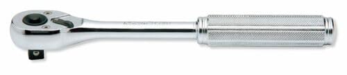 Ko-ken 3753NB 3/8 Sq. Dr. Ratchet Handle 24 teeth Length 200mm Push Button Metal Handle