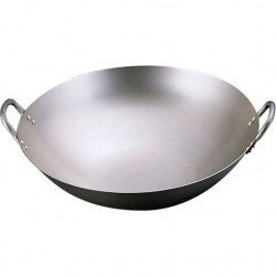 遠藤商事 Endoshoji ATY62042 Commercial Wok, 16.5 inches (42 cm), Titanium, Made in Japan