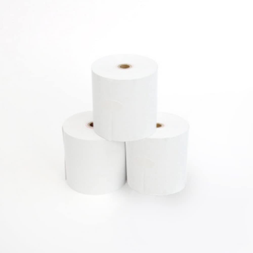 Ozax FSC Register Roll, Width 3.1 x Φ3.1 x Paper Tube 0.5 inches (12 mm) (58G), 25.6 ft (72 m) Roll, With Core, 3 Rolls