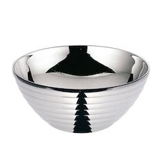 三宝産業 Sanho Sangyo PSLL502 Salad Ball/Line (Double), 5.5 inches (14 cm), Double Hollow Construction, 18-8 Stainless Steel, China