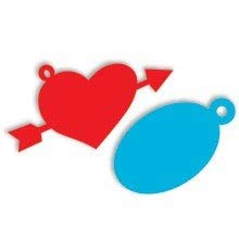 Sizzix 654538 Sizzlitz S Tag Heart Oval