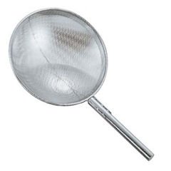 18-8 Punching Net Hishaku, φ9.8 inches (25 cm) x Handle: 9.8 inches (25 cm)