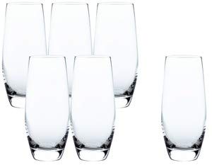 東洋佐々木ガラス Toyo Sasaki Glass Tumbler Glass, Water Variation, 12.2 fl oz (360 ml), Set of 6, Break-resistant, Made in Japan, Dishwasher Safe, Tumbler, Glass, Cup, Beer Glass, Highball Glass, T-24103HS