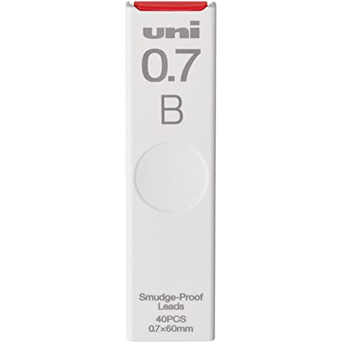 uni Smudge-Proof Leads Refill for Mechanical Pencil | 0.7mm | B | 40pcs