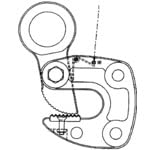 Super HLCT1S Cam for Shaped Steel Clamps (HLC-S)