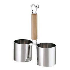 三宝産業 Sanho Sangyo Fryer, 18-8 Stainless Steel, 2 Rows