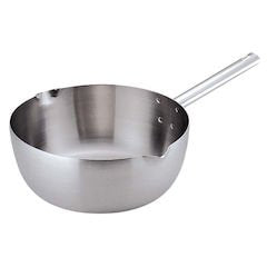 Endo Shoji AYK6503 Torino Yukihira Pot, 9.4 inches (24 cm), Compatible with Induction Cookers, Aluminum Clad 3-Layer Steel, Made in Japan