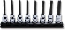 Ko-ken RS3025Z/8-L75 3/8 Sq. Dr. 8 Piece Z-Series TORX Bit Socket set TORX T20-T55