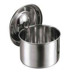 Oya Seisakusho 18-8 Stainless Steel Shallow Kitchen Pot, 3.9 inches (10 cm)