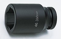 2.5/16 Square Drive 6 Point Impact Socket - 108mm Length by Ko-ken USA