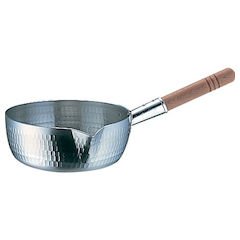 Akao Aluminum AYK06018 DON Crow Mouth Yukihira Pot, 7.1 inches (18 cm), Aluminum Alloy, Handle (Natural Wood), Japan