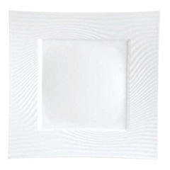 Apilco Nara 12-Inch by 12-Inch Square Plate, White