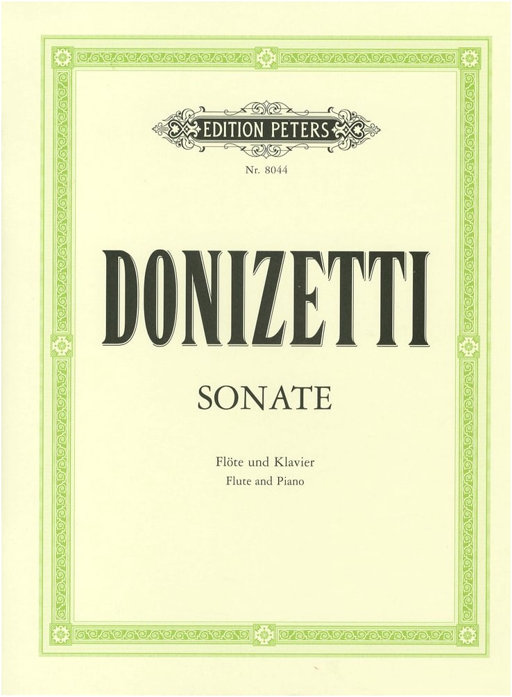 Donizetti: Flute Sonata, Peters Edition with Piano Accompaniment
