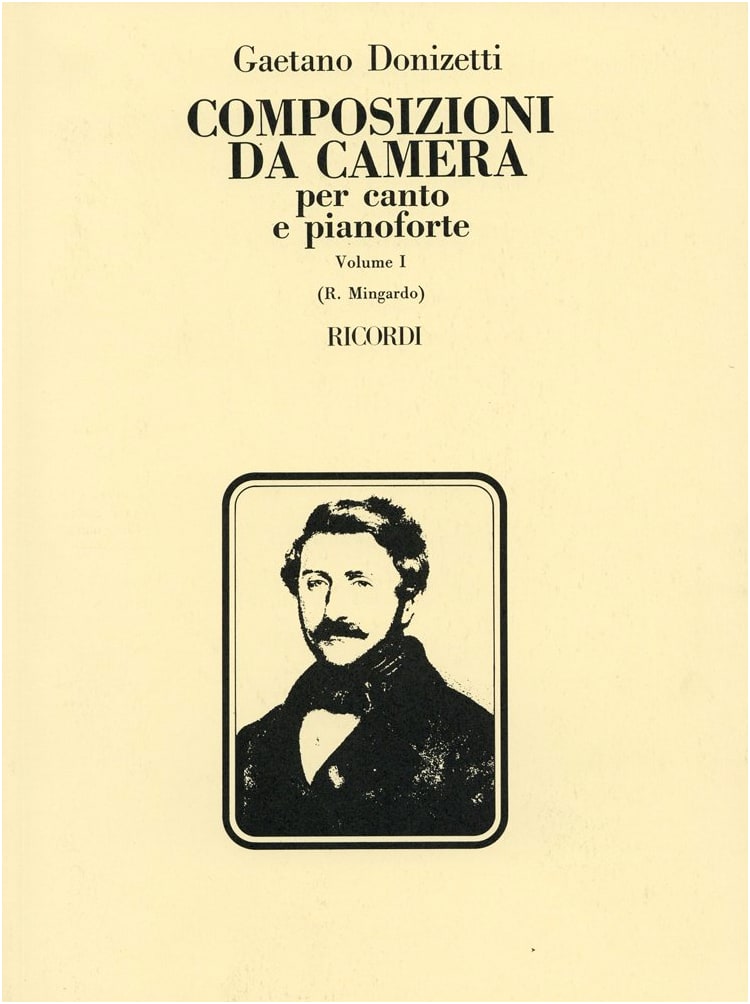 Donizetti: Collection of Songs, Volume 1 (Italian Text) - Ricordi Edition