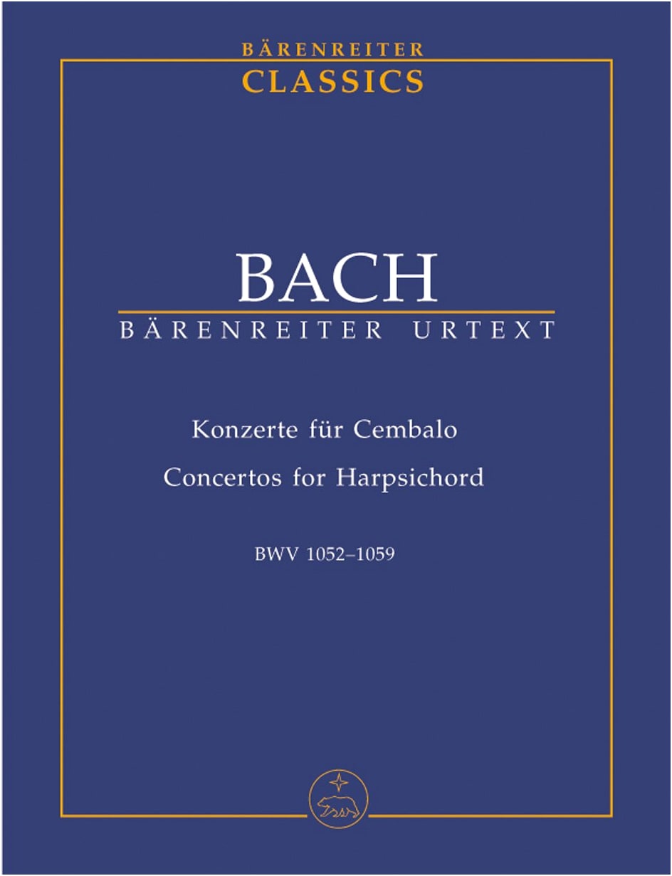 Bach, J. S.: Harpsichord Concertos BWV 1052-1059 / Bärenreiter / New Bach Edition / Study Score