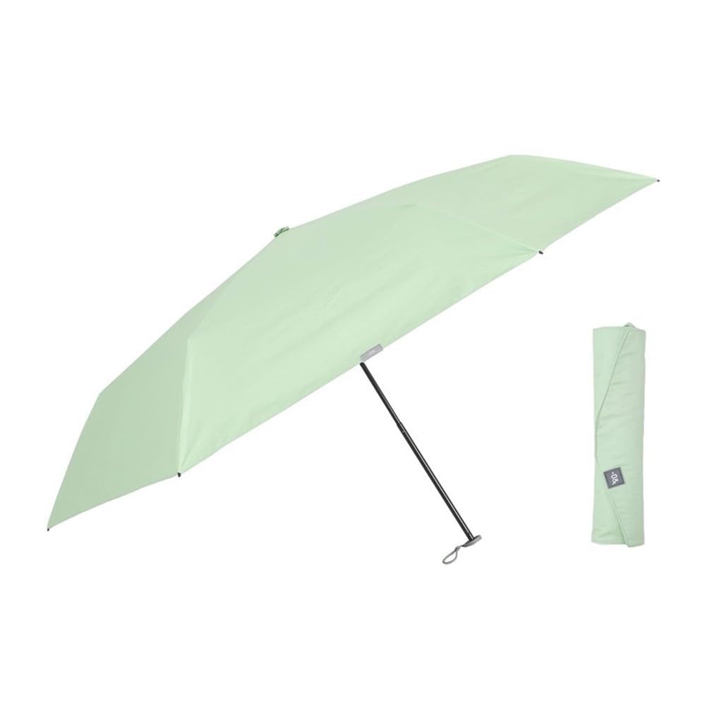 Ogawa Sun Umbrella for Rain or Shine, 0 & Zero and UV Protection & Light Shading Rate Over 99%, Heat Shielding Effect, Water Repellent, Leaf Green, 60cm