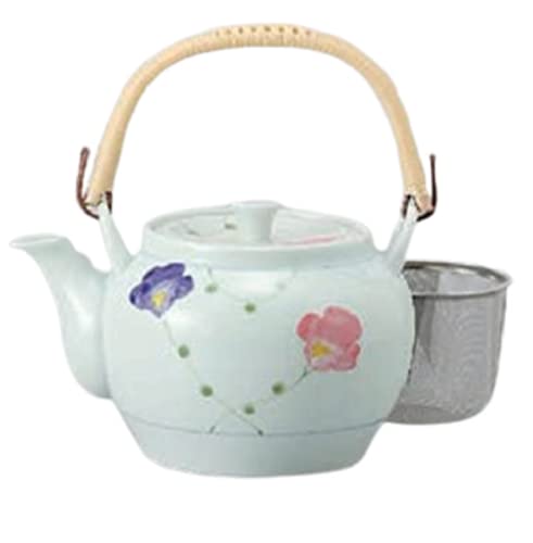 Arita Ware Ribbon with Basket Ami, No. 6, Earthenware Bottle