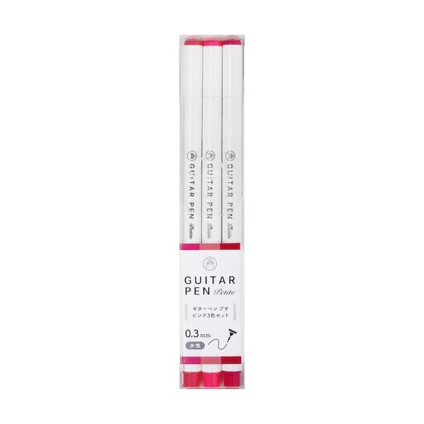 寺西化学 Teranishi Chemical Industry GRPT-3PI Guitar Punch Pink, 3 Color Set