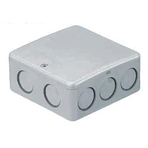 Mirai Industry PVK-BFN1 PVK Box, F-Type, Medium Square, Deep Type, With Knock, Gray