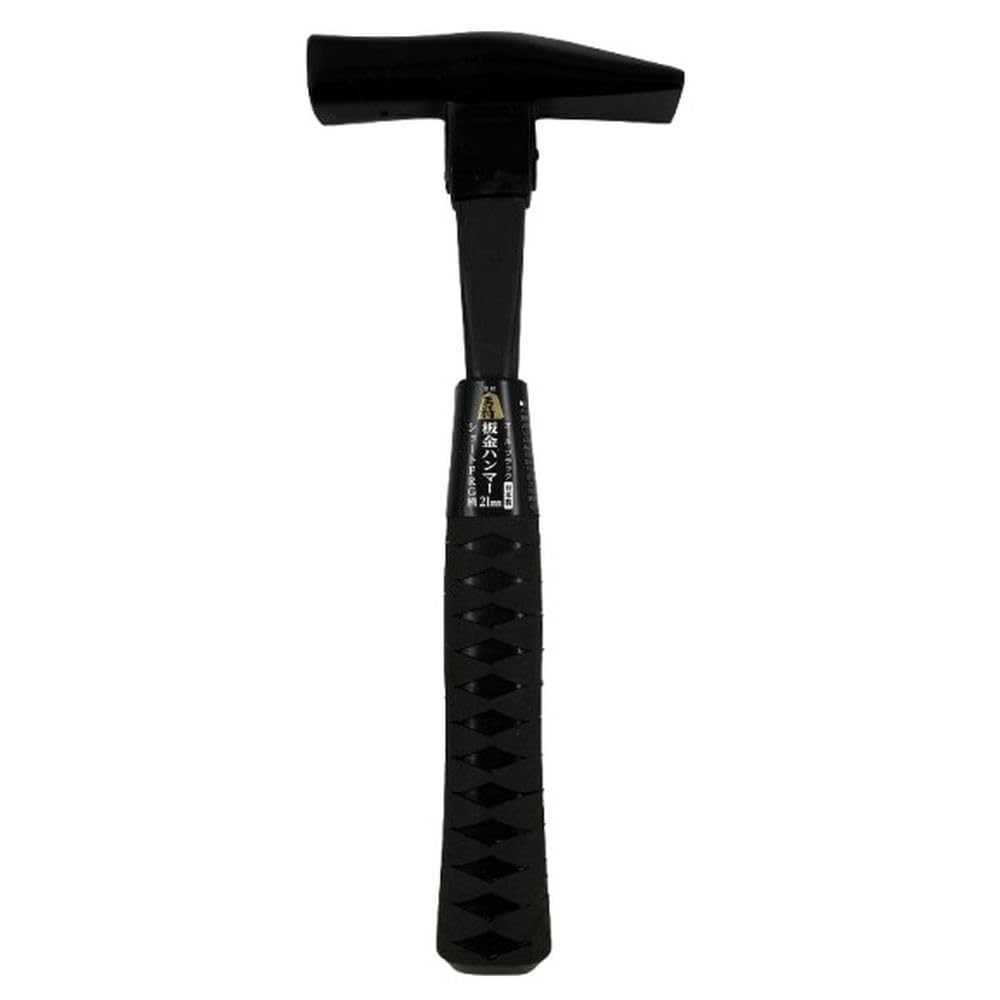 Susa Seisakusho 58518 Sheet Metal Hammer 0.8 inches (21 mm) All Black Short FRG Pattern