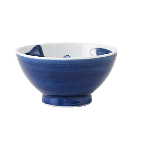 やまに Yamani 36190021 Rice Bowl, Blue, 11.5