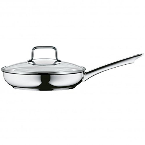 Metier toolbar 【18/10 Stainless Steel Frying pan】 Φ 24 cm Frypan with lid K 0 172, Mirror Finish