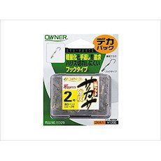 Owner 11329 Single Hook, Integrated Hook, Sakasa Fast, Deca Pack, No. 2, 24 Pieces