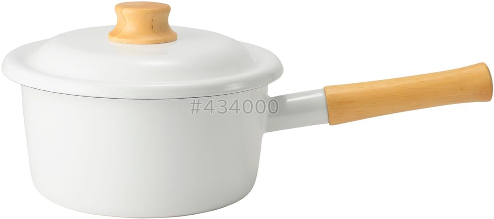 Fuji Hollow Cotton Plus Saucepan, 7.1 inches (18 cm), White CTP-18S.W