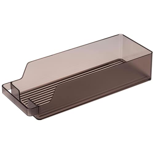 Yamazaki 5767 Refrigerator Can Stocker, Black, Approx. W 14.8 x D 5.5 x H 3.2 inches (37.5 x 14 x 8.2 cm), Tower Tower Refrigerator Storage, Can Be Used Without Waste Back