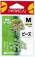 HARIMITSU US-13F Flat Beads, Luminous Aurora Size L