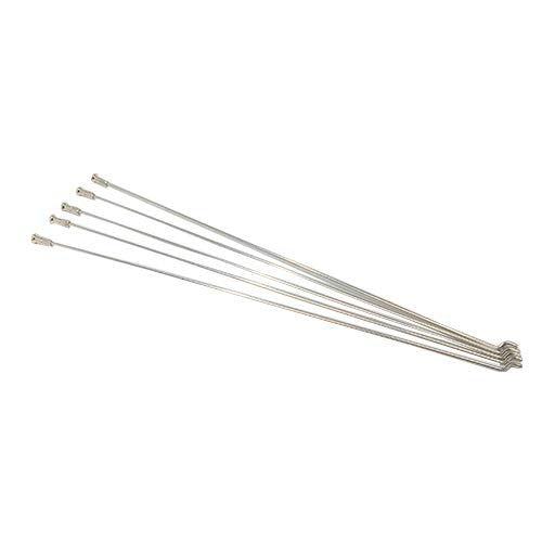 Threading Spokes #13, 10.8 inches (274 mm), Pack of 5, ST Stainless Steel Nipple Included