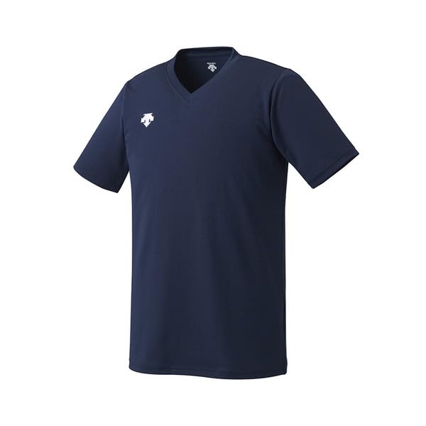 Descente DSS-4321 Volleyball Unisex V-Neck Short Sleeve Game Shirt, Nvy (Dss-4321b), 150