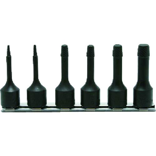 Ko-ken RS3129/6-L60 3/8 Sq. Dr. Bolt Twister set 2mm-10mm 150mm 6 pieces