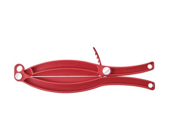 TRUSCO Flechon Back Clip 150 mm red / 65-2671-06