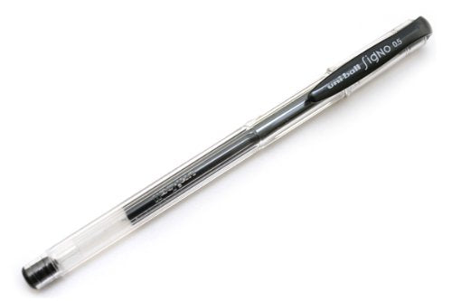 Uni-ball Signo UM-100 Gel Ink Pen - 0.5 mm -10 Pcs (Black)