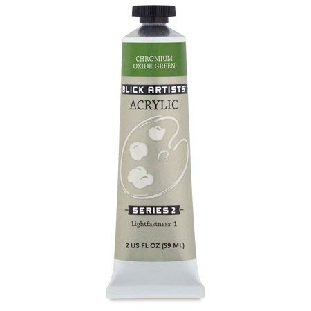 Blick Artists' Acrylic, Chromium Oxide Green, 2 oz