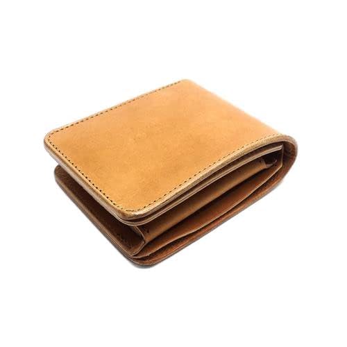 CANADA(カナダ) Men's Bi-Fold Short Wallet, Made in Japan, Saddle, One Size