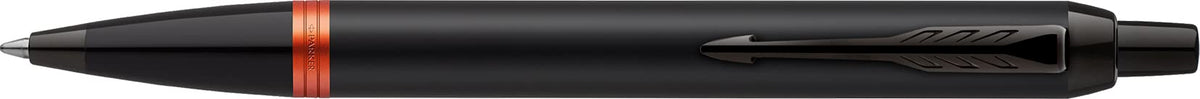 Parker IM 2173237 Official Parker Ballpoint Pen, Medium, Medium Point, Luxury Brand, Gift, Flame Orange Ring, BT
