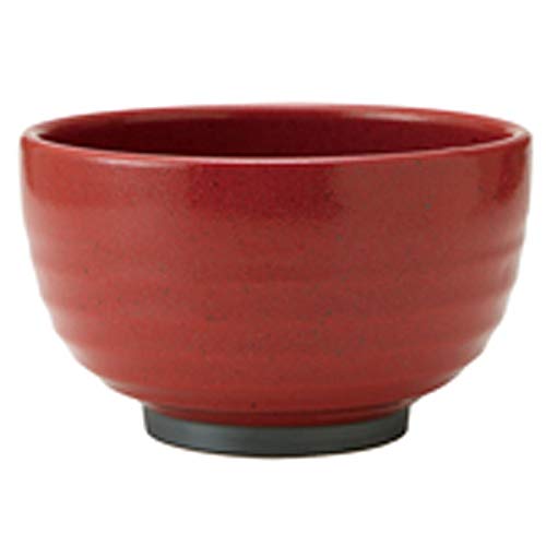 minoru touki red citron 5 suns intensive bowl red ƒÓ16~9.8cm mino ware φ6.4×H3.92in 17.64oz