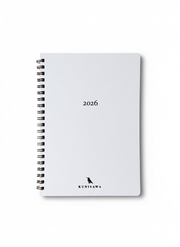 kunisawa GRD-19 Weekly Planner, Starts January 2026, FIND MONTHLY DAIRY, White
