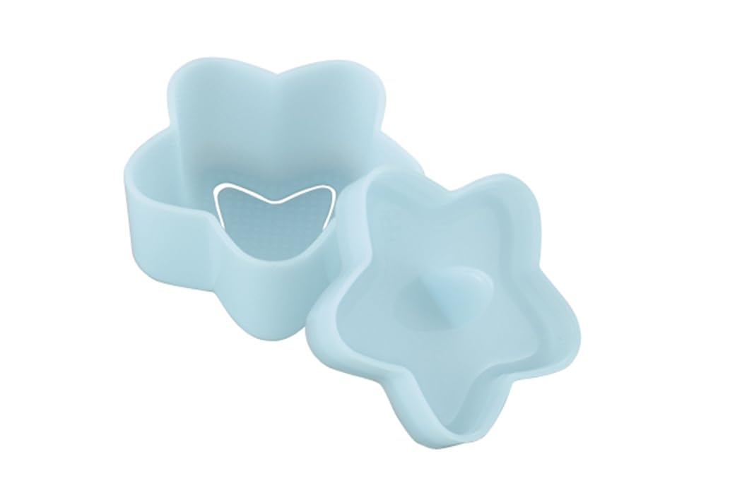 Wahei Freiz WE-401 Akebono Sangyo Rice Ball Shape, Star-like Shape, Blue, Easy Extrusion, Cute Shape Rice Ball, Double Embossed, Won't Stick Rice