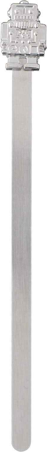 Slip-On Robot Bookmark A-JXB-1201 - Zinc Alloy, Stainless Steel - 1 Piece - Gift