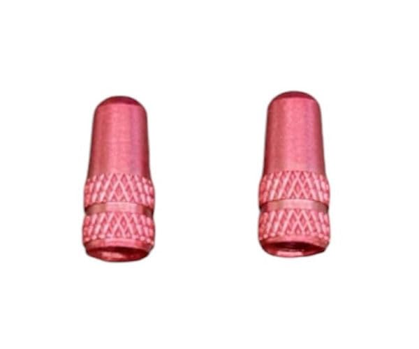 Evadio Bicycle, Aluminum Valve Cap, Presta Type, Pink, 2 Pieces/Set, Road Bike, French Valve