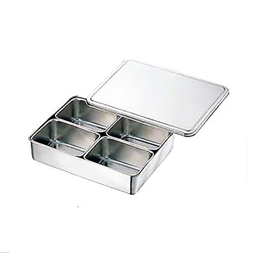 三宝 Industrial Condiment Set of Silver Square 4 Pack Seasonings Bat Full Tang, with 0 # # # # 09900345