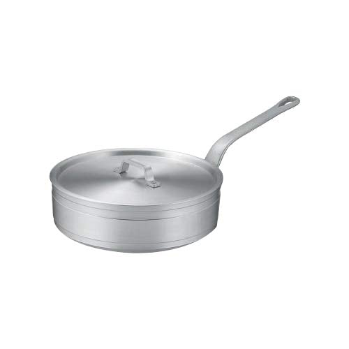 本間製作所 Honma Seisakusho 47018 Single-Handle Pot, Silver, Size 7.1 inches (18 cm), Extra Thick Bottom Aluminum Pot, Long Lasting Type, Aluminum Saute Pan, 7.1 inches (18 cm)