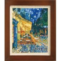 Embroidery kit 7214 (beige) Art Gallery Gogh work 4490g "Cafe Terrace at Night"